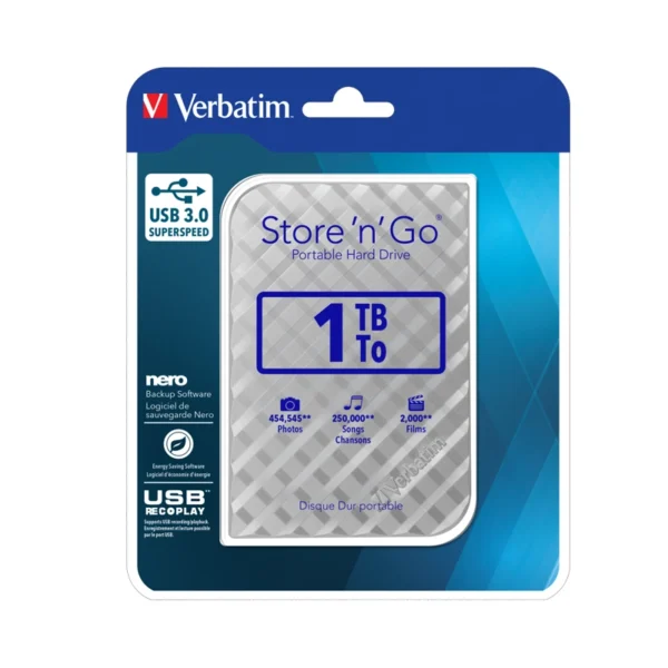 هارد خارجي Verbatim 1TB HDD USB3.0
