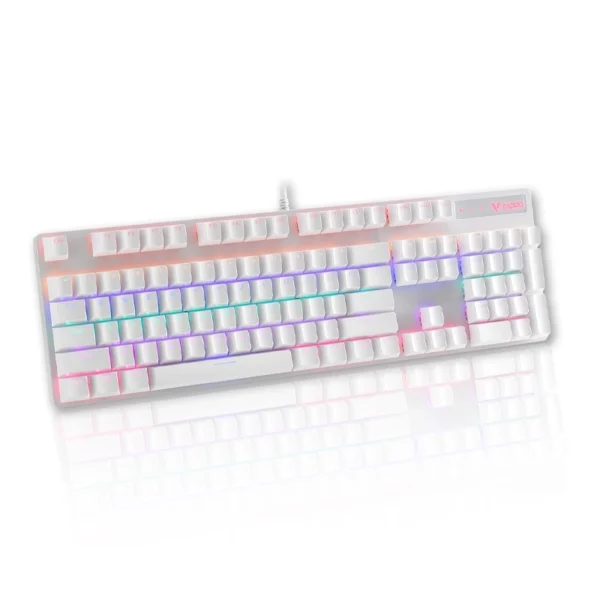 كيبورد العاب ميكانيكي Gaming Mechanical Backlit Keyboard V500 Pro  لون ابيض