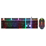كيبورد & ماوس STARS STARS KM170 Multi LED Light Keyboard Set with Mouse by Jertech