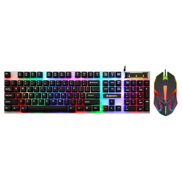 كيبورد & ماوس STARS STARS KM170 Multi LED Light Keyboard Set with Mouse by Jertech