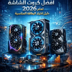 Illustration of أفضل كروت الشاشة لعام 2026: دليل اختيار البطاقة المناسبة